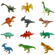 KQJQS Mini Dinosaur Party Pack - 12pcs Plastic Dinosaur Toys, Educational \u0026 Fun Party Favors, Preschool School Carnival Gifts